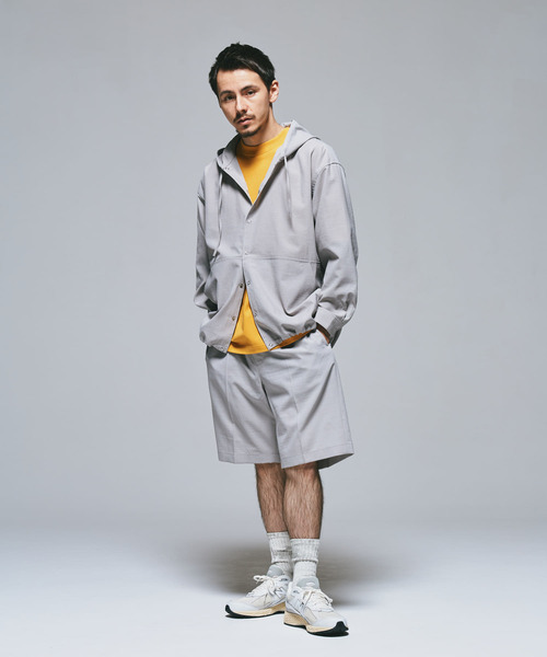 URBAN RESEARCH DOORS（アーバンリサーチドアーズ）の「『UR TECH DRYLUXE』『イージーケア』『速乾』スナップパーカー（パーカー・メンズ・ネイビー/ライトグレー・LARGE/MEDIUM）」の11枚目の写真