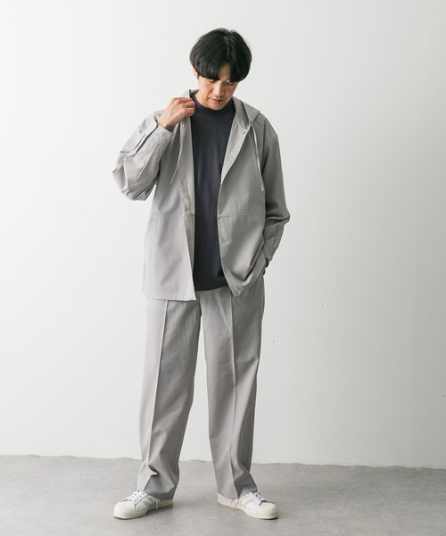 URBAN RESEARCH DOORS（アーバンリサーチドアーズ）の「『UR TECH DRYLUXE』『イージーケア』『速乾』スナップパーカー（パーカー・メンズ・ネイビー/ライトグレー・LARGE/MEDIUM）」の17枚目の写真