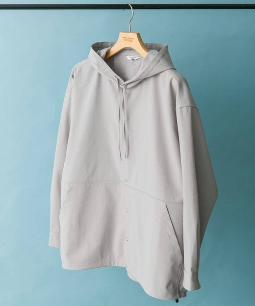 URBAN RESEARCH DOORS（アーバンリサーチドアーズ）の「『UR TECH DRYLUXE』『イージーケア』『速乾』スナップパーカー（パーカー・メンズ・ネイビー/ライトグレー・LARGE/MEDIUM）」の19枚目の写真