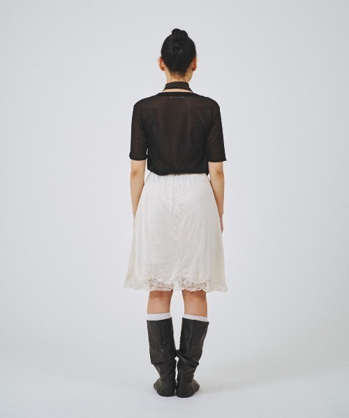 forget-me-nots(フォーゲットミーノッツ)の「ハーフスリーブニット FMN-24SS-KN-001(ニット/セーター・レディース・ホワイト/ブラック・FREE)」の9枚目の写真