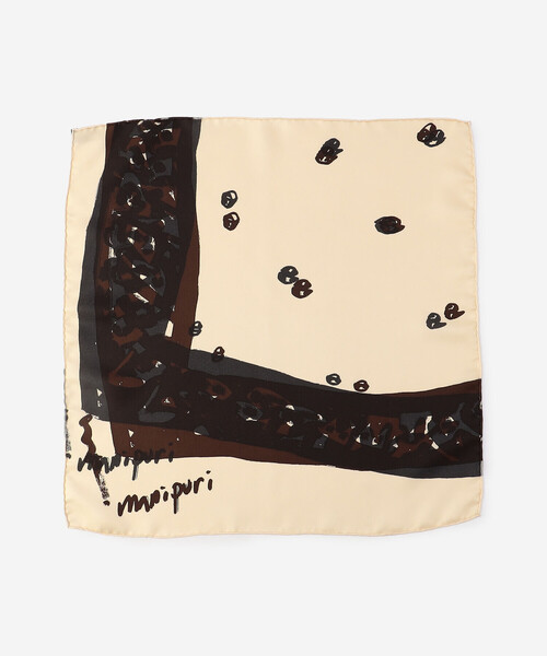 manipuri（マニプリ）の「manipuri |〈別注〉コラージュフレームバンダナ 40×40 WOMEN（バンダナ/スカーフ・レディース・ベージュ系その他・ONE）」の3枚目の写真