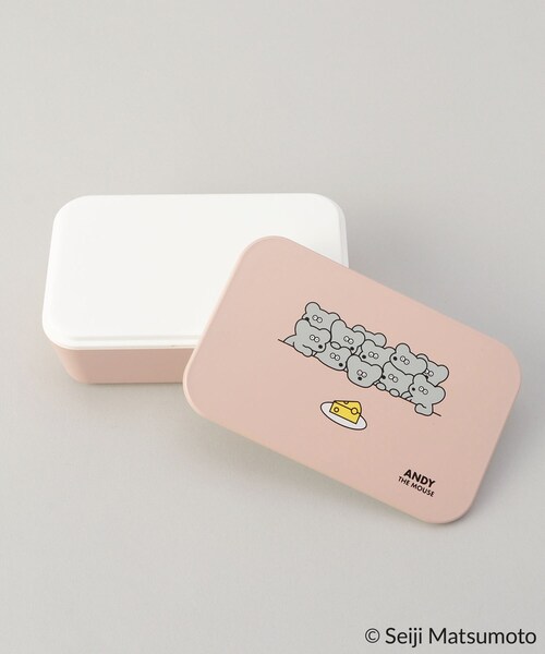 212 KITCHEN STORE(トゥワントゥキッチンストア)の「スクエアランチボックス 600ml PK <ANDY THE MOUSE>(お弁当箱・レディース・その他・00)」の2枚目の写真