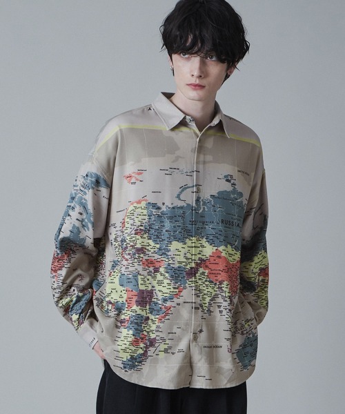 WEGO(ウィゴー)の「LUCY/アムンゼンパターンBIGシャツ(シャツ/ブラウス・メンズ・その他1/その他2/その他3・MEDIUM/LARGE)」の1枚目の写真