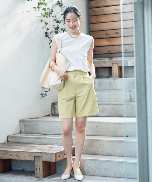 Rouge vif la cle（ルージュヴィフラクレ）の「【GREY CHORD /グレーコード】ノースリーブトップス / SOFIE（Tシャツ/カットソー・レディース・ホワイト/グレー・フリー）」の4枚目の写真