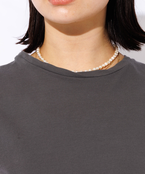 Rouge vif la cle（ルージュヴィフラクレ）の「【GREY CHORD /グレーコード】ノースリーブトップス / SOFIE（Tシャツ/カットソー・レディース・ホワイト/グレー・フリー）」の14枚目の写真