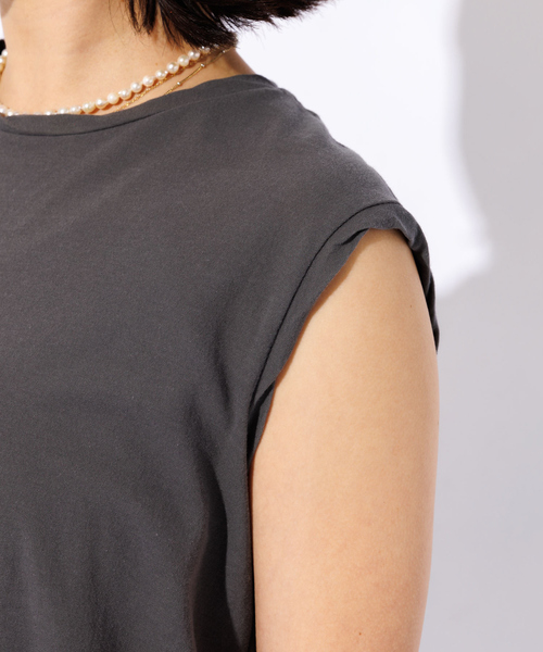 Rouge vif la cle（ルージュヴィフラクレ）の「【GREY CHORD /グレーコード】ノースリーブトップス / SOFIE（Tシャツ/カットソー・レディース・ホワイト/グレー・フリー）」の15枚目の写真