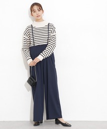 ハイウェストサロペットパンツ