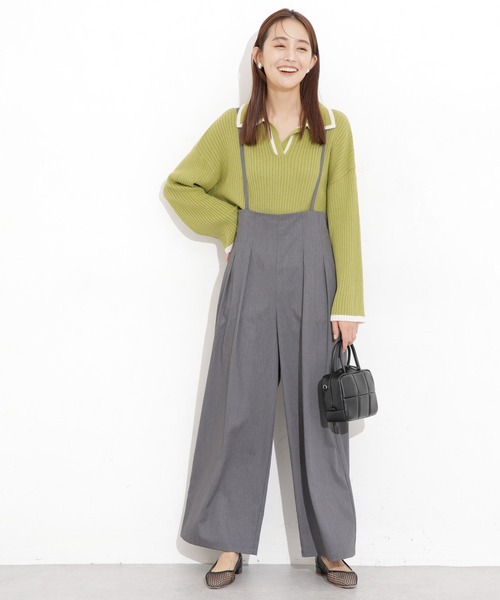 ハイウェストサロペットパンツ（サロペット/オーバーオール