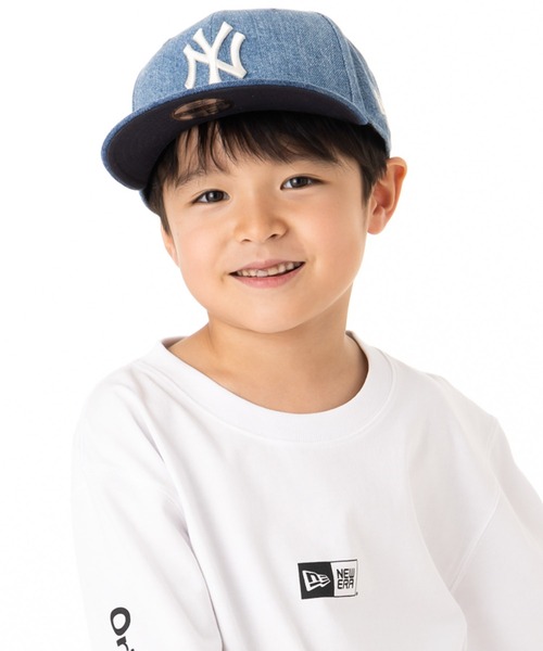 キッズ MLB デニム NY ボールキャップ New Era】CHILD MLBニューヨークヤンキースデニムキャップ (New