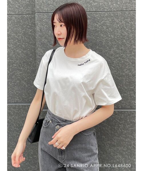 【期間限定】フランシュリッペ×ハローキティ　コラボBIGＴシャツ タグ付き新品 新品未使用タグ付き】wego ハローキティコラボ ラインストーン