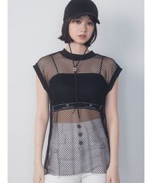 EMODA | メッシュジャガードキャミソールセット(Tシャツ/カットソー)