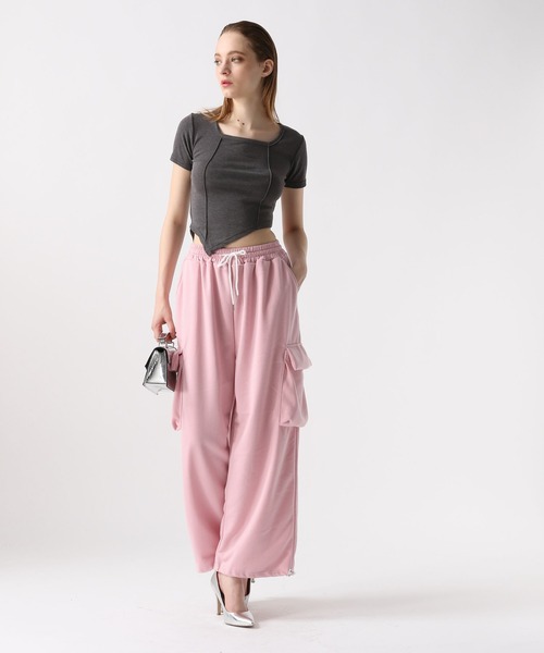 FOREVER 21（フォーエバー トゥエンティーワン）の「【2024SS】カーゴスウェットパンツ（スウェットパンツ・レディース・ピンク/ブラック/グレー/ブルー・FREE）」の12枚目の写真