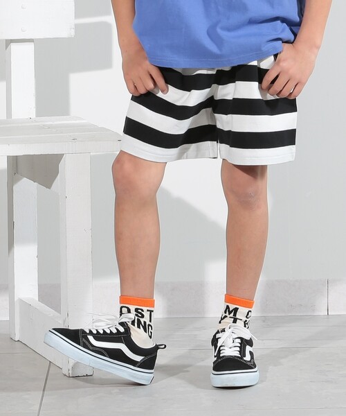 SHOO・LA・RUE(シューラルー)の「◆【110-140cm】インレイアソート総柄ハーフパンツ(その他パンツ・キッズ・グレー系2/パープル/ブラック系2/サックスブルー/ネイビー/グリーン系・12/11/14/13)」の2枚目の写真