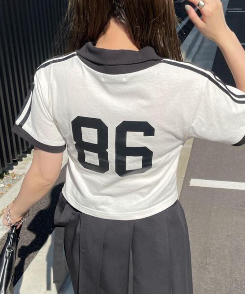 WEGO（ウィゴー）の「WEGO/サッカーデザインチビT（Tシャツ/カットソー・レディース・ホワイト/グリーン/ブラック・FREE）」の6枚目の写真