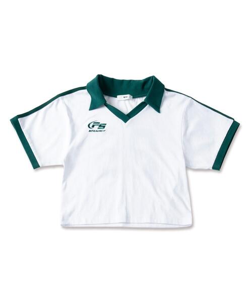 WEGO（ウィゴー）の「WEGO/サッカーデザインチビT（Tシャツ/カットソー・レディース・ホワイト/グリーン/ブラック・FREE）」の19枚目の写真