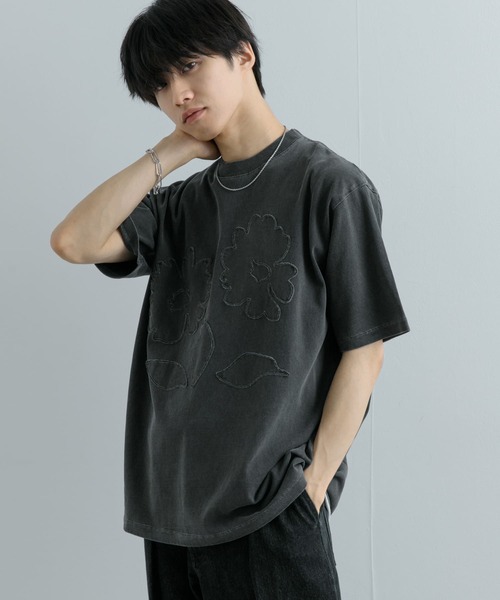 SENSE OF PLACE by URBAN RESEARCH(センスオブプレイスバイアーバンリサーチ)の「『ユニセックス』フェードポップアートフラワーTシャツ(5分袖)(Tシャツ/カットソー・メンズ・ブラック/イエロー/ロイヤルブルー・MEDIUM/LARGE)」の7枚目の写真