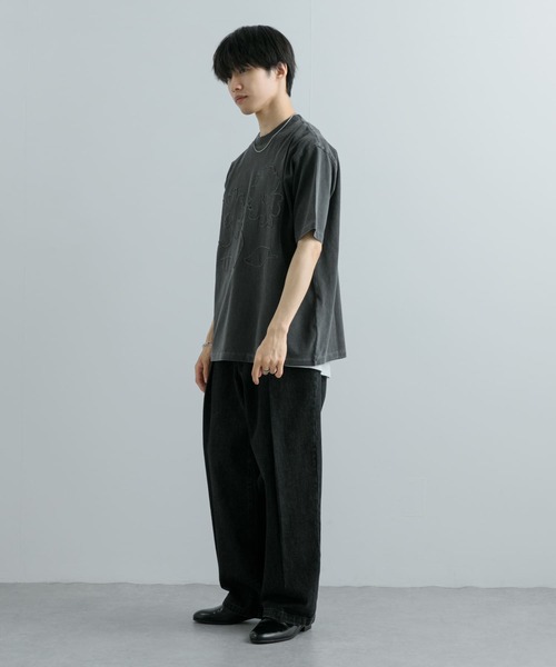SENSE OF PLACE by URBAN RESEARCH(センスオブプレイスバイアーバンリサーチ)の「『ユニセックス』フェードポップアートフラワーTシャツ(5分袖)(Tシャツ/カットソー・メンズ・ブラック/イエロー/ロイヤルブルー・MEDIUM/LARGE)」の9枚目の写真