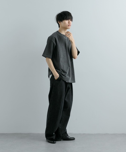 SENSE OF PLACE by URBAN RESEARCH(センスオブプレイスバイアーバンリサーチ)の「『ユニセックス』フェードポップアートフラワーTシャツ(5分袖)(Tシャツ/カットソー・メンズ・ブラック/イエロー/ロイヤルブルー・MEDIUM/LARGE)」の10枚目の写真