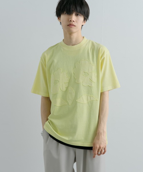 SENSE OF PLACE by URBAN RESEARCH(センスオブプレイスバイアーバンリサーチ)の「『ユニセックス』フェードポップアートフラワーTシャツ(5分袖)(Tシャツ/カットソー・メンズ・ブラック/イエロー/ロイヤルブルー・MEDIUM/LARGE)」の14枚目の写真