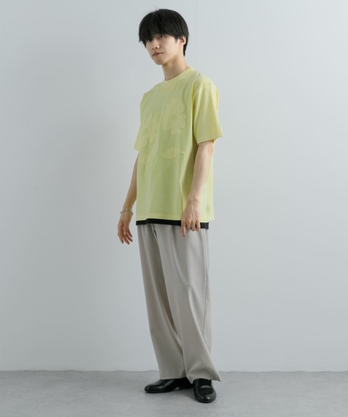 SENSE OF PLACE by URBAN RESEARCH(センスオブプレイスバイアーバンリサーチ)の「『ユニセックス』フェードポップアートフラワーTシャツ(5分袖)(Tシャツ/カットソー・メンズ・ブラック/イエロー/ロイヤルブルー・MEDIUM/LARGE)」の16枚目の写真