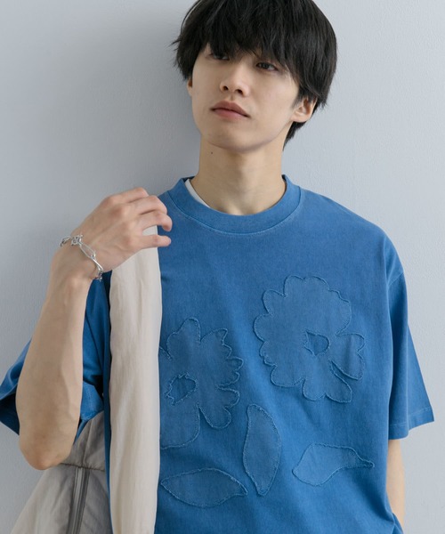 SENSE OF PLACE by URBAN RESEARCH(センスオブプレイスバイアーバンリサーチ)の「『ユニセックス』フェードポップアートフラワーTシャツ(5分袖)(Tシャツ/カットソー・メンズ・ブラック/イエロー/ロイヤルブルー・MEDIUM/LARGE)」の18枚目の写真
