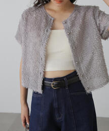 FREE'S MART | ◆フロントボタンカットジャガードブラウス(シャツ/ブラウス)