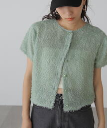 FREE'S MART | ◆フロントボタンカットジャガードブラウス(シャツ/ブラウス)