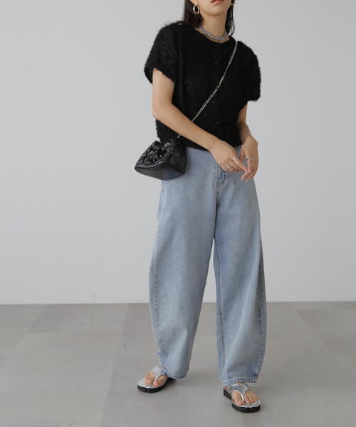 FREE'S MART（フリーズマート）の「◆フロントボタンカットジャガードブラウス（シャツ/ブラウス・レディース・ブラック/グレー/ホワイト/グリーン・FREE）」の14枚目の写真