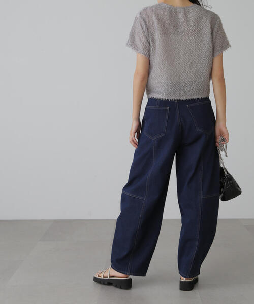 FREE'S MART（フリーズマート）の「◆フロントボタンカットジャガードブラウス（シャツ/ブラウス・レディース・ブラック/グレー/ホワイト/グリーン・FREE）」の8枚目の写真