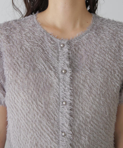 FREE'S MART（フリーズマート）の「◆フロントボタンカットジャガードブラウス（シャツ/ブラウス・レディース・ブラック/グレー/ホワイト/グリーン・FREE）」の9枚目の写真