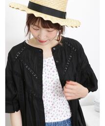 Samansa Mos2 | 花柄ノースリーブ(Tシャツ/カットソー)