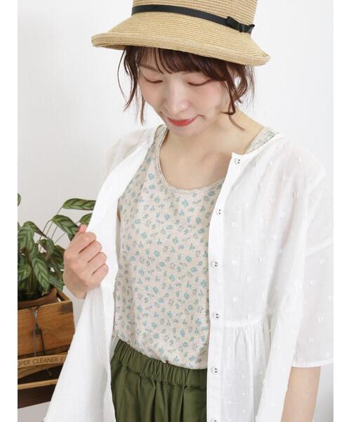 Samansa Mos2(サマンサ モスモス)の「花柄ノースリーブ(Tシャツ/カットソー・レディース・グリーン/パープル/レッド/イエロー・F)」の6枚目の写真