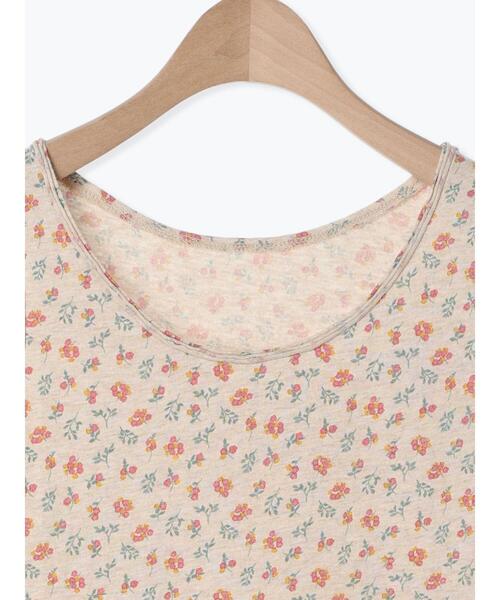 Samansa Mos2(サマンサ モスモス)の「花柄ノースリーブ(Tシャツ/カットソー・レディース・グリーン/パープル/レッド/イエロー・F)」の12枚目の写真