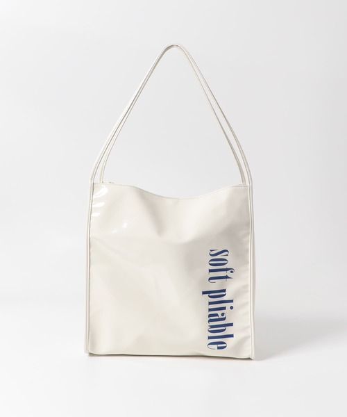 SENSE OF PLACE by URBAN RESEARCH（センスオブプレイスバイアーバンリサーチ）の「エナメルトートバッグ（トートバッグ・レディース・ブラック/アイボリー/ベージュ・ONE）」の13枚目の写真