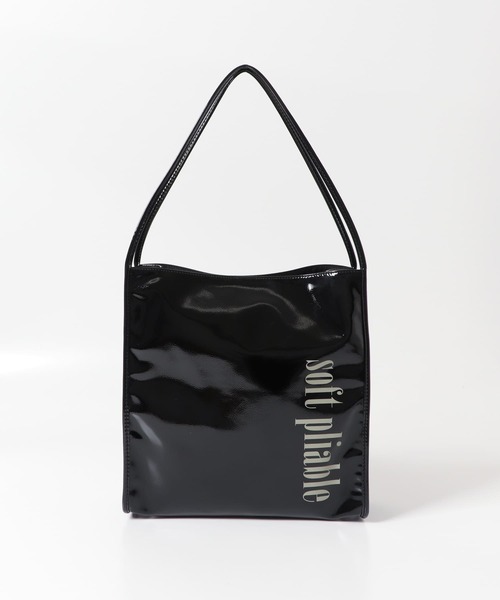 SENSE OF PLACE by URBAN RESEARCH（センスオブプレイスバイアーバンリサーチ）の「エナメルトートバッグ（トートバッグ・レディース・ブラック/アイボリー/ベージュ・ONE）」の14枚目の写真