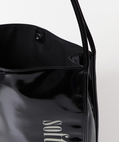 SENSE OF PLACE by URBAN RESEARCH（センスオブプレイスバイアーバンリサーチ）の「エナメルトートバッグ（トートバッグ・レディース・ブラック/アイボリー/ベージュ・ONE）」の20枚目の写真