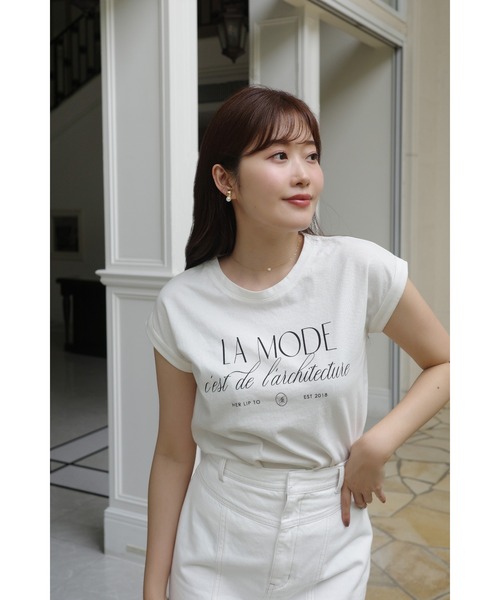 LA MODE Tee（Tシャツ/カットソー）｜Her lip to（ハーリップトゥー