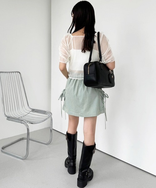 one after another NICE CLAUP(ワンアフターアナザーナイスクラップ)の「シアードロストトップス(インナーセットアイテム)(シャツ/ブラウス・レディース・アイボリー/チャコールグレー/オフホワイト・FREE)」の19枚目の写真