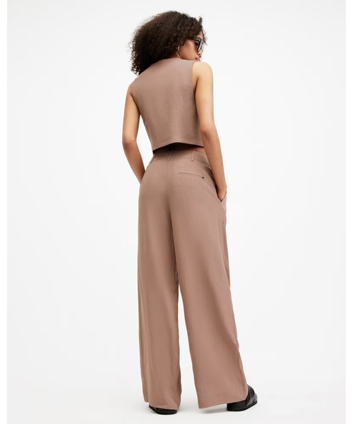 ALLSAINTS(オールセインツ)の「DERI LYN LINEN BLEND TROUSERS | DERI LYN リネン ブレンド トラウザー(スラックス・レディース・ブラウン系その他・6/4/2/10)」の6枚目の写真