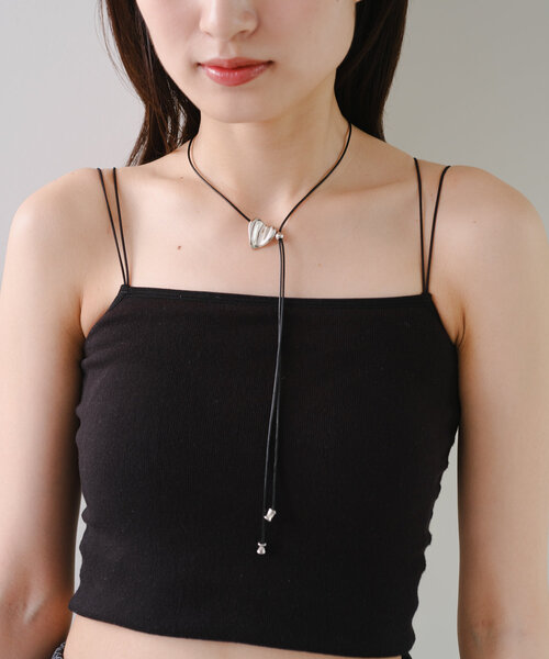 Kastane（カスタネ）の「【fiw.】ハートチョーカー（ネックレス・レディース・ブラック/ベージュ・FREE）」の7枚目の写真