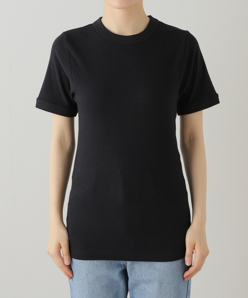 U by SPICK&SPAN(ユーバイスピックアンドスパン)の「≪追加≫【Hanes / ヘインズ】 BEEFYリブクルーネックTシャツ2(Tシャツ/カットソー・レディース・ブラック・FREE)」の17枚目の写真