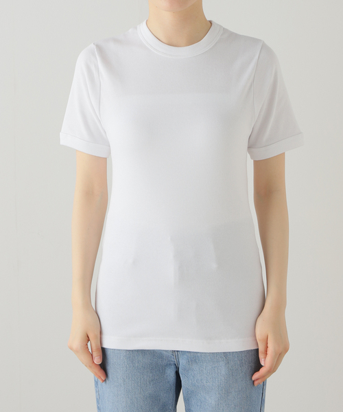 U by SPICK&SPAN(ユーバイスピックアンドスパン)の「≪追加≫【Hanes / ヘインズ】 BEEFYリブクルーネックTシャツ2(Tシャツ/カットソー・レディース・ブラック・FREE)」の21枚目の写真
