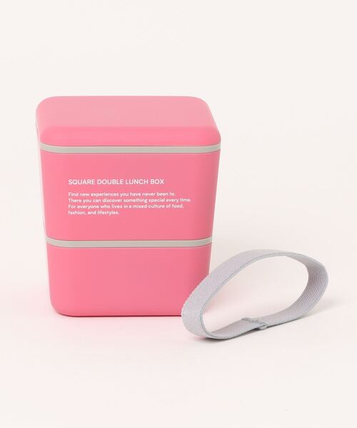 FOUND GOOD（ファウンドグッド）の「【推し活コレクション】縦型2段ランチボックス（お弁当箱・レディース・グレー/ベージュ/ピンク・フリー）」の3枚目の写真