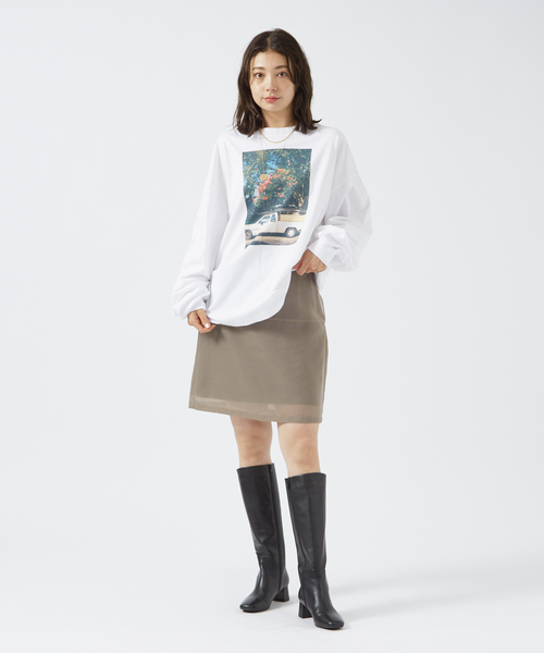 PARROTT CANVAS(パロットキャンバス)の「【PARROTT CANVAS/パロットキャンバス】ロンTEE / ロゴ / フォト / 長袖 / Tシャツ / カーフォト(Tシャツ/カットソー・レディース・ホワイト系その他2/ホワイト系その他/ホワイト系その他3・フリー)」の12枚目の写真