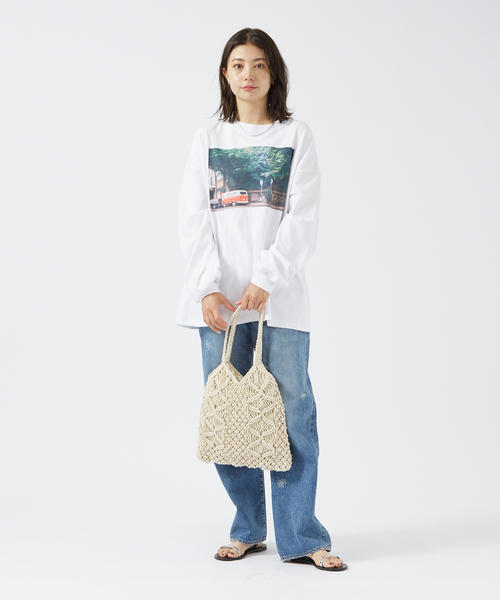 PARROTT CANVAS(パロットキャンバス)の「【PARROTT CANVAS/パロットキャンバス】ロンTEE / ロゴ / フォト / 長袖 / Tシャツ / カーフォト(Tシャツ/カットソー・レディース・ホワイト系その他2/ホワイト系その他/ホワイト系その他3・フリー)」の20枚目の写真