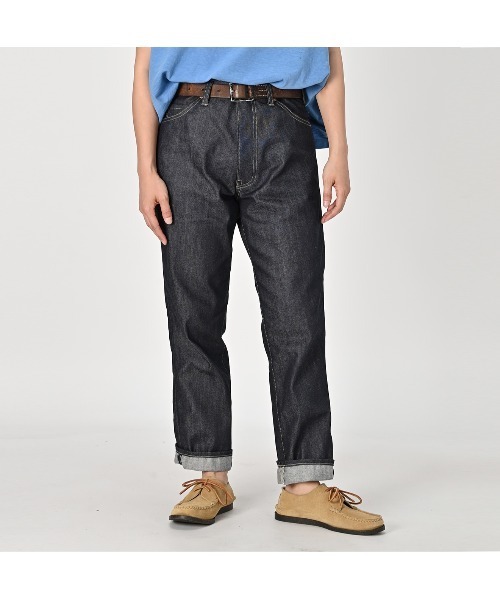 45R（フォーティファイブアール）の「ライ麦デニムのクロスビー5（一張羅)（デニムパンツ・レディース・インディゴブルー・29inch/30inch/32inch/28inch/34inch）」の4枚目の写真