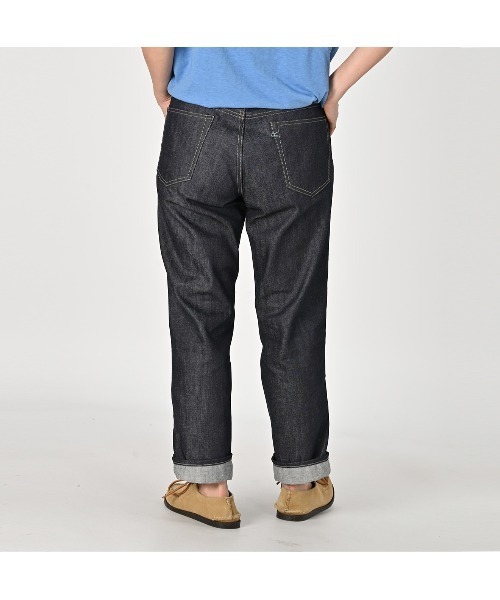 45R（フォーティファイブアール）の「ライ麦デニムのクロスビー5（一張羅)（デニムパンツ・レディース・インディゴブルー・29inch/30inch/32inch/28inch/34inch）」の6枚目の写真