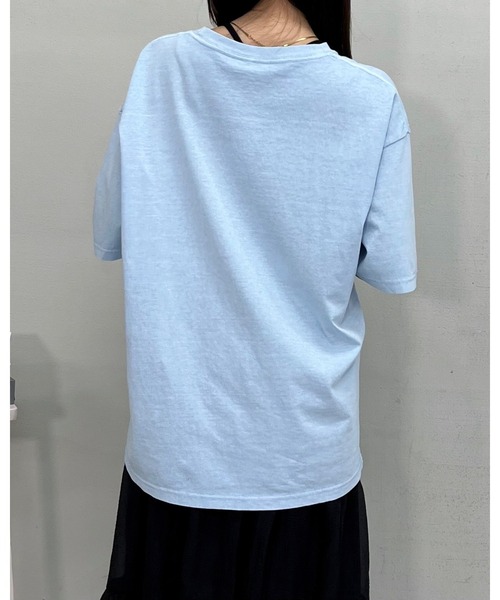 RGY(アールジーワイ)の「【RGY】ピグメント BIG Tシャツ(CP)(Tシャツ/カットソー・レディース・アイボリー/チャコール/サックスブルー・M/L)」の16枚目の写真