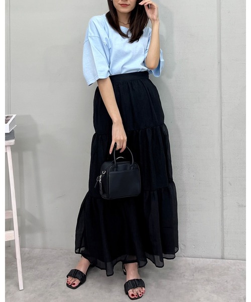 RGY(アールジーワイ)の「【RGY】ピグメント BIG Tシャツ(CP)(Tシャツ/カットソー・レディース・アイボリー/チャコール/サックスブルー・M/L)」の18枚目の写真