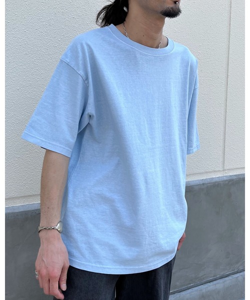 RGY(アールジーワイ)の「【RGY】ピグメント BIG Tシャツ(CP)(Tシャツ/カットソー・レディース・アイボリー/チャコール/サックスブルー・M/L)」の22枚目の写真